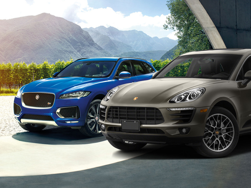 Jaguar and Porsche's luxurious crossovers are quite the match up. 