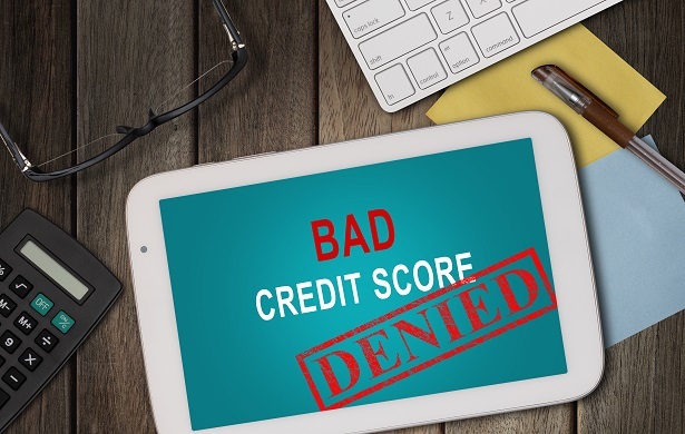 bad credit score application denied